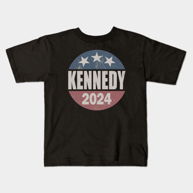 Vintage Kennedy 2024 Kids T-Shirt by Etopix